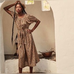 Doen Safflower Dress in Laurel Canyon Yellow